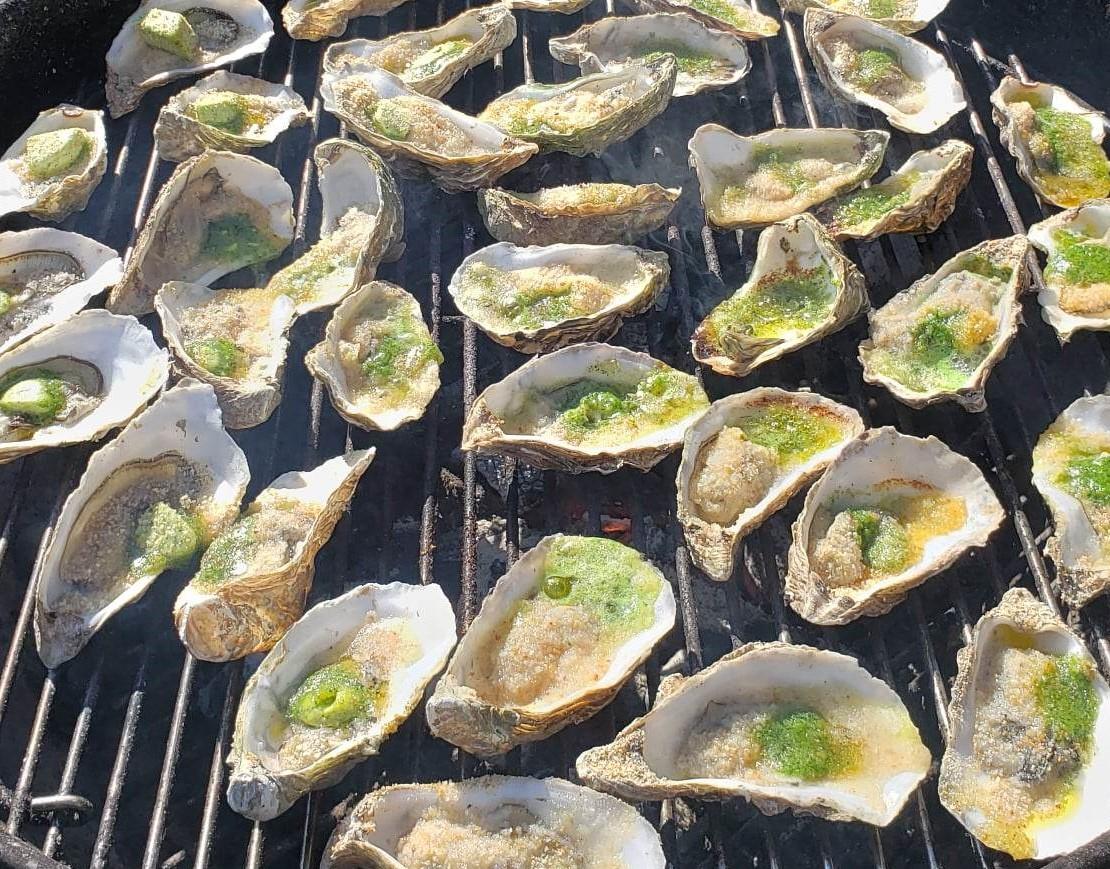 Huitres barbecue