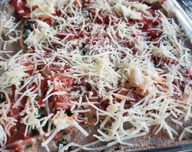 Lasagne bretonne tomate epinards